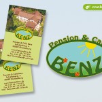 Logoerstellung und passende Visitenkarten für eine Pension