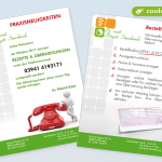 Flyer Gestaltung & Druck - für eine Arztpraxis