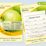 Gestaltung & Druck - Terminkarten für eine Zahnarztpraxis