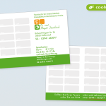 Terminkarten als Klappkarten, Gestaltung & Druck - für eine Arztpraxis