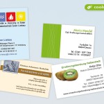 diverse Visitenkarten für verschiedene Firmen