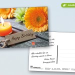 Geburtstagskarten - Gestaltung und Druck für einen Versicherer