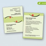 Klappkarten als Visitenkarten - Gestaltung und Druck für einen Ergotherapeuten