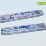 Zollstöcke mit individuellem Druck, der ideale Werbeträger für Handwerksbetriebe